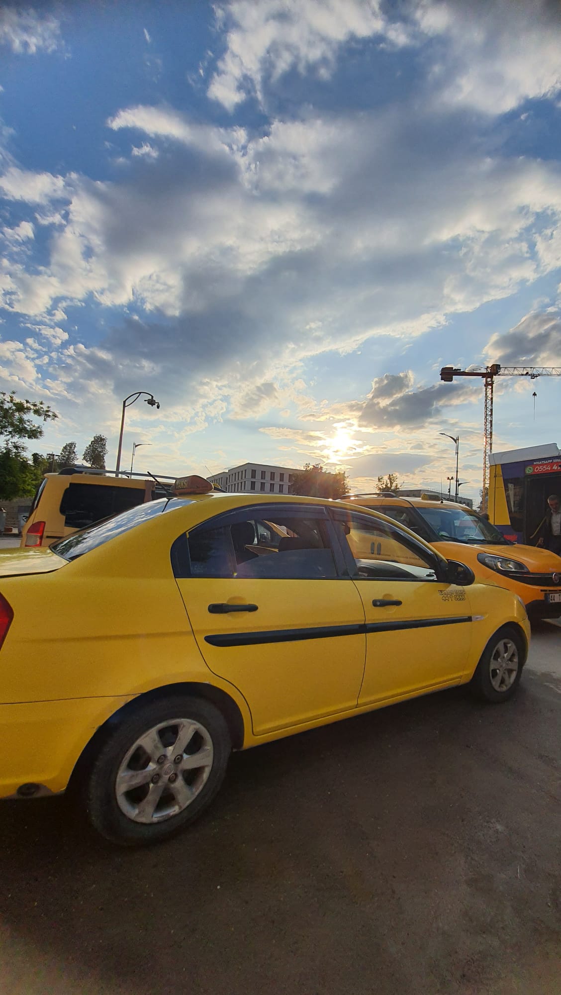 Battalgazi'de Ersan Taksi aracı